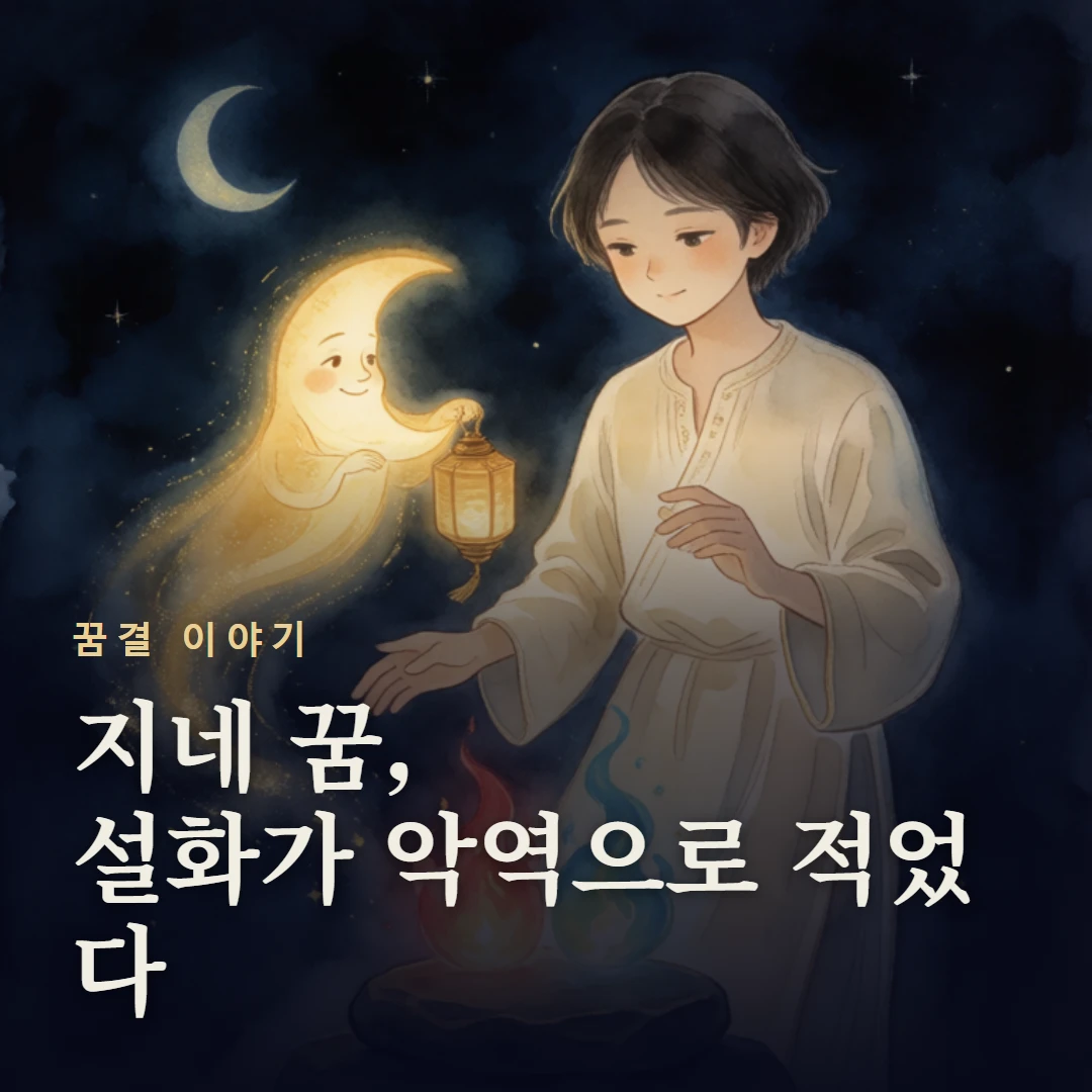 꿈결 이야기 표지 — 지네 꿈, 설화가 악역으로 적었다