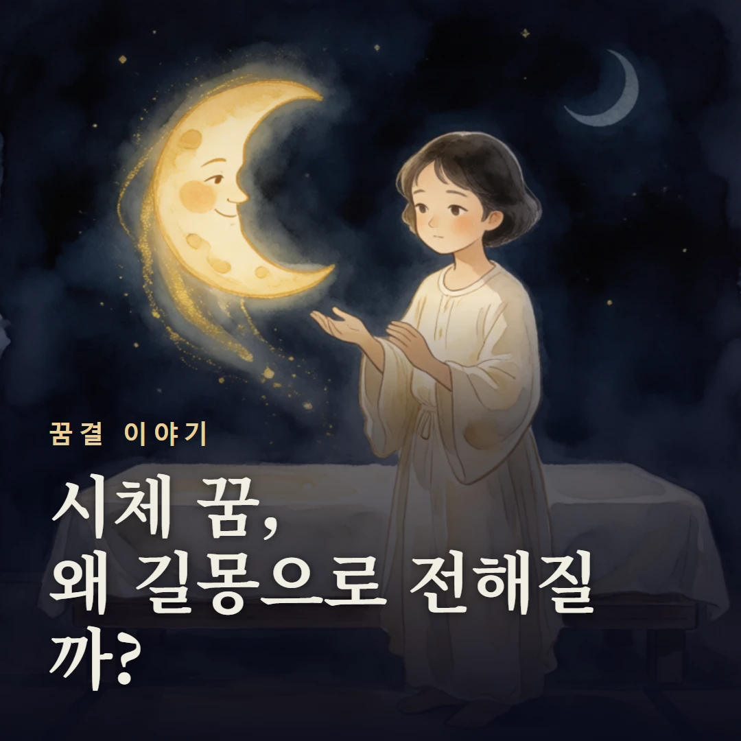 꿈결 이야기 표지 — 시체 꿈, 왜 길몽으로 전해질까?