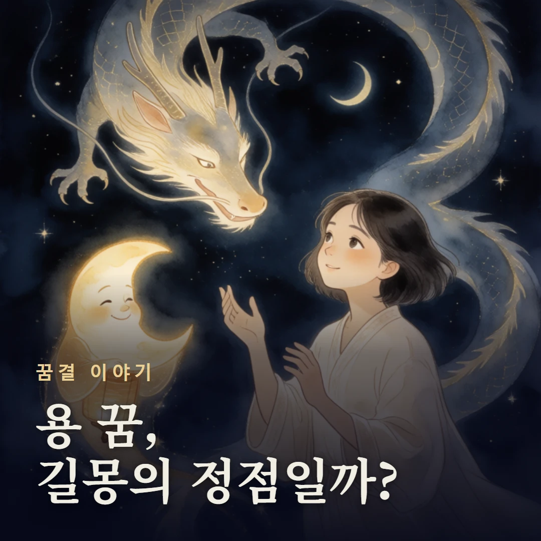 꿈결 이야기 표지 — 용 꿈, 길몽의 정점일까?