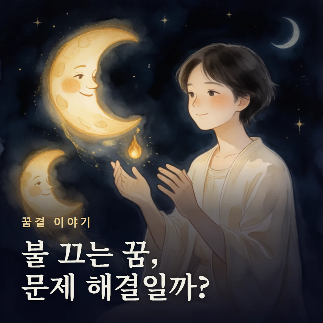 꿈결 이야기 표지 — 불 끄는 꿈, 문제 해결일까?