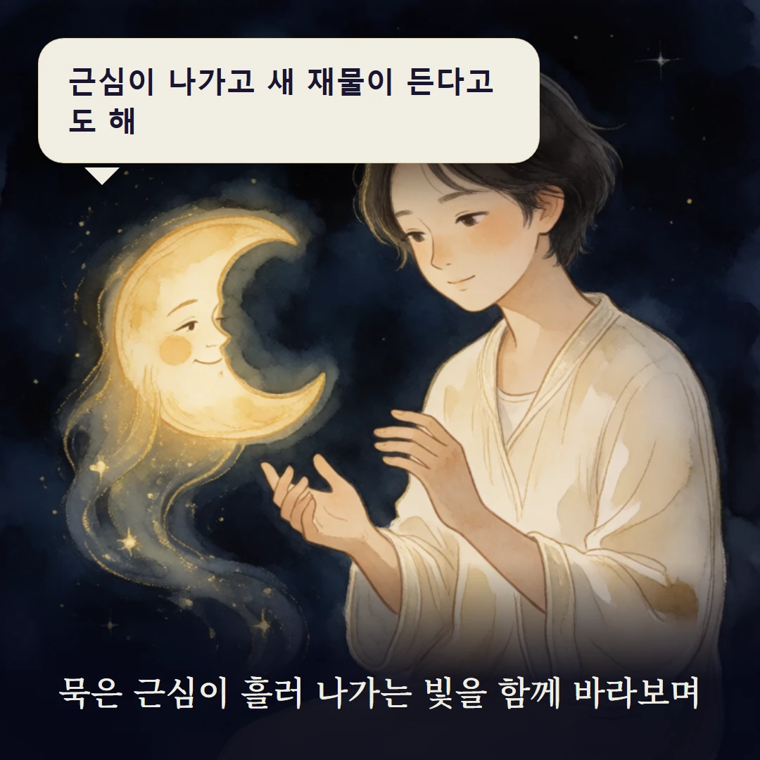 이야기 3컷 — 묵은 근심이 흘러 나가는 빛을 함께 바라보며