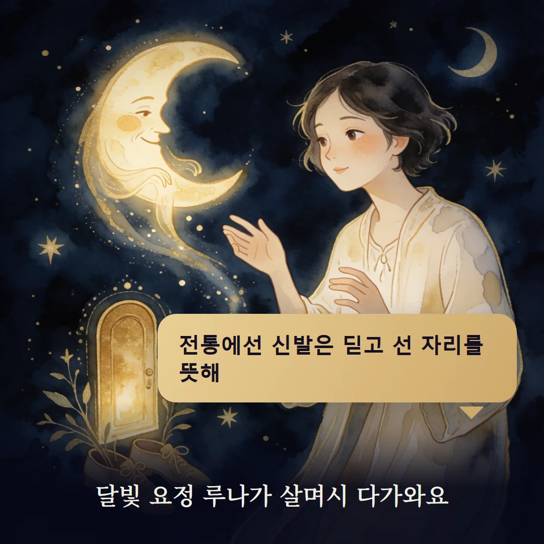 이야기 2컷 — 달빛 요정 루나가 살며시 다가와요
