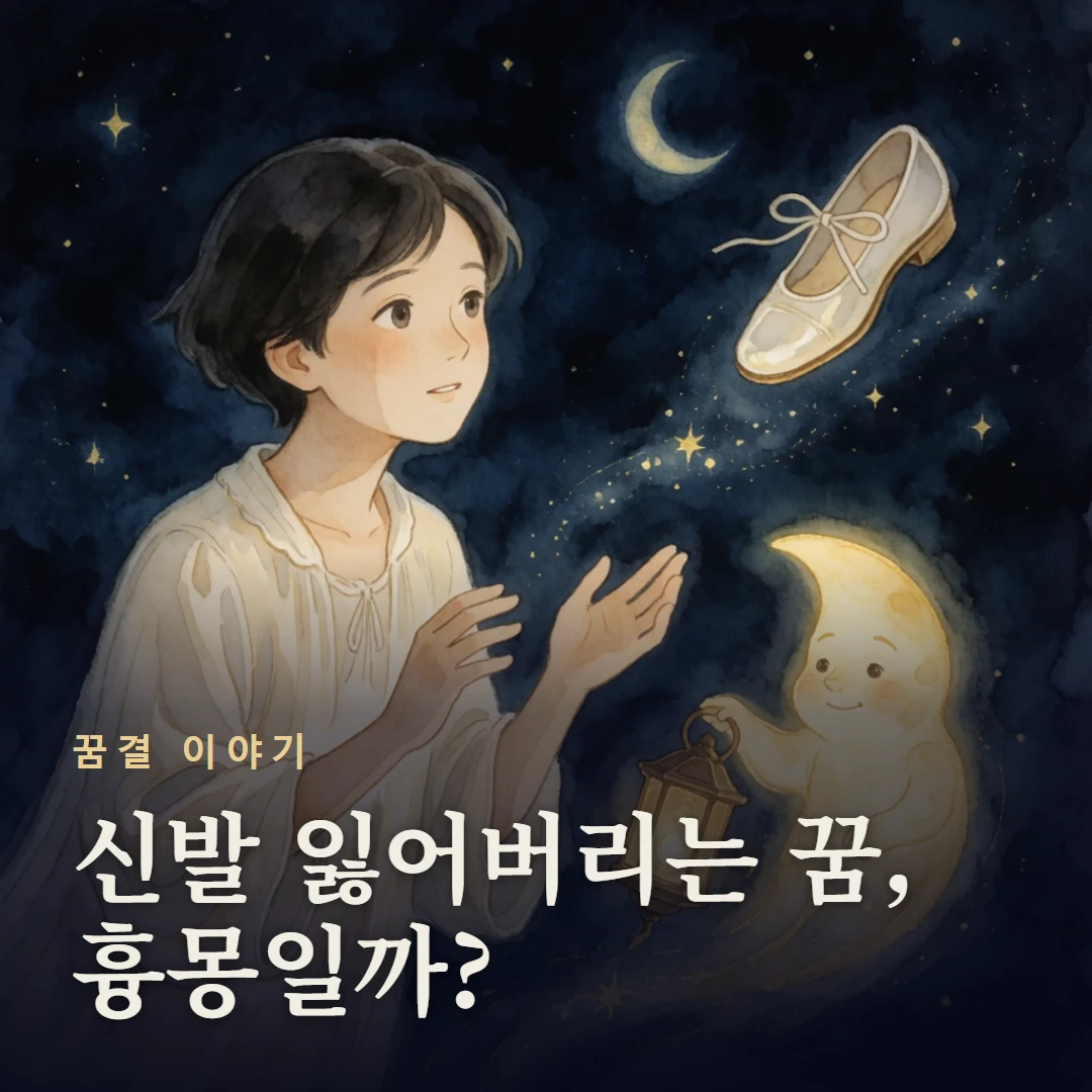 꿈결 이야기 표지 — 신발 잃어버리는 꿈, 흉몽일까?