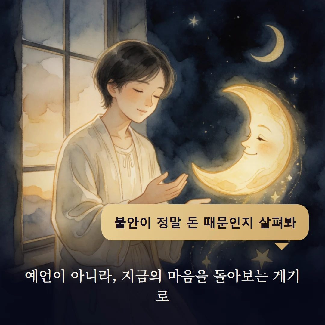 이야기 4컷 — 예언이 아니라, 지금의 마음을 돌아보는 계기로