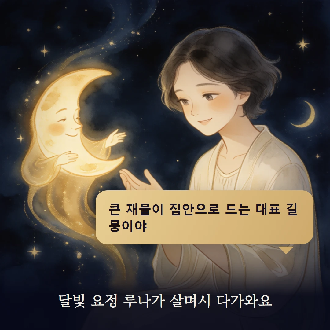 이야기 2컷 — 달빛 요정 루나가 살며시 다가와요
