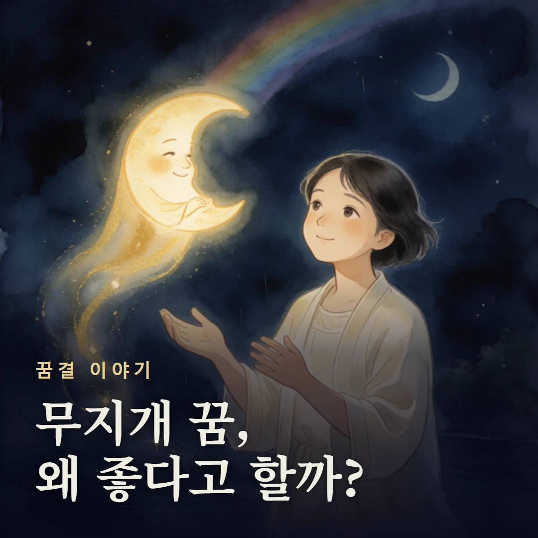 꿈결 이야기 표지 — 무지개 꿈, 왜 좋다고 할까?