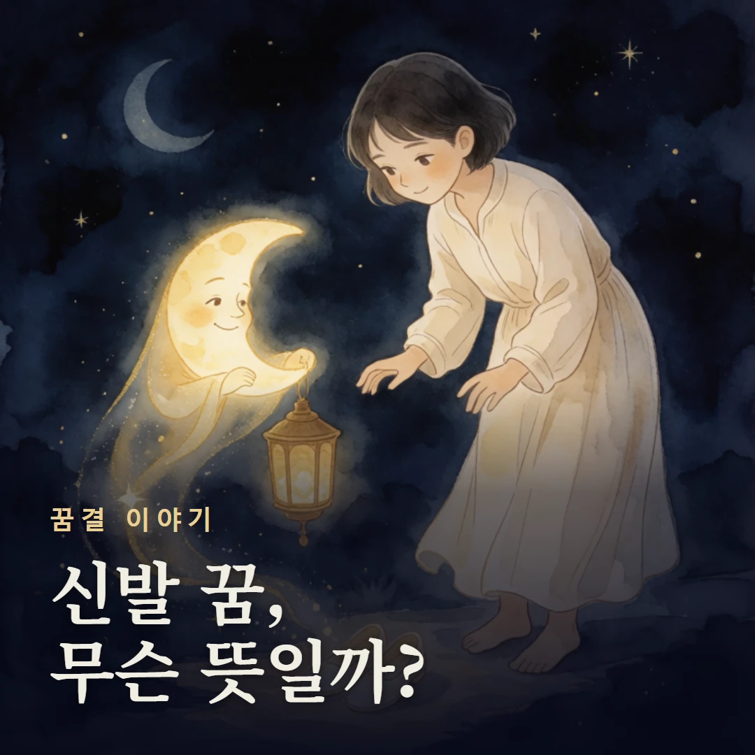 꿈결 이야기 표지 — 신발 꿈, 무슨 뜻일까?