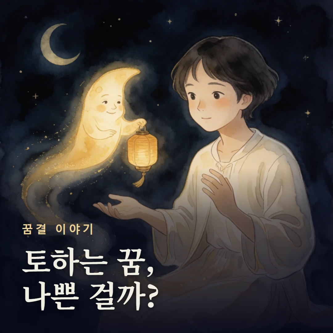 꿈결 이야기 표지 — 토하는 꿈, 나쁜 걸까?