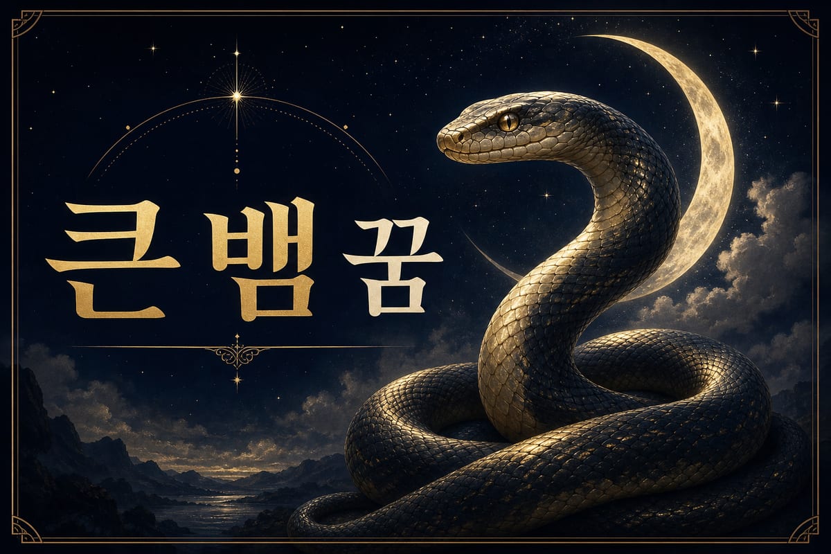 큰 뱀 꿈 해몽 — 규모가 큰 변화와 권력의 상징