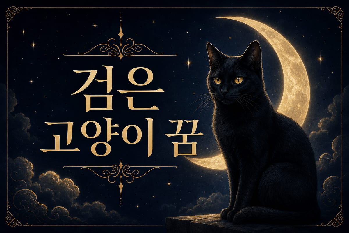 검은 고양이 꿈 해몽 — 불길함일까 액막이일까