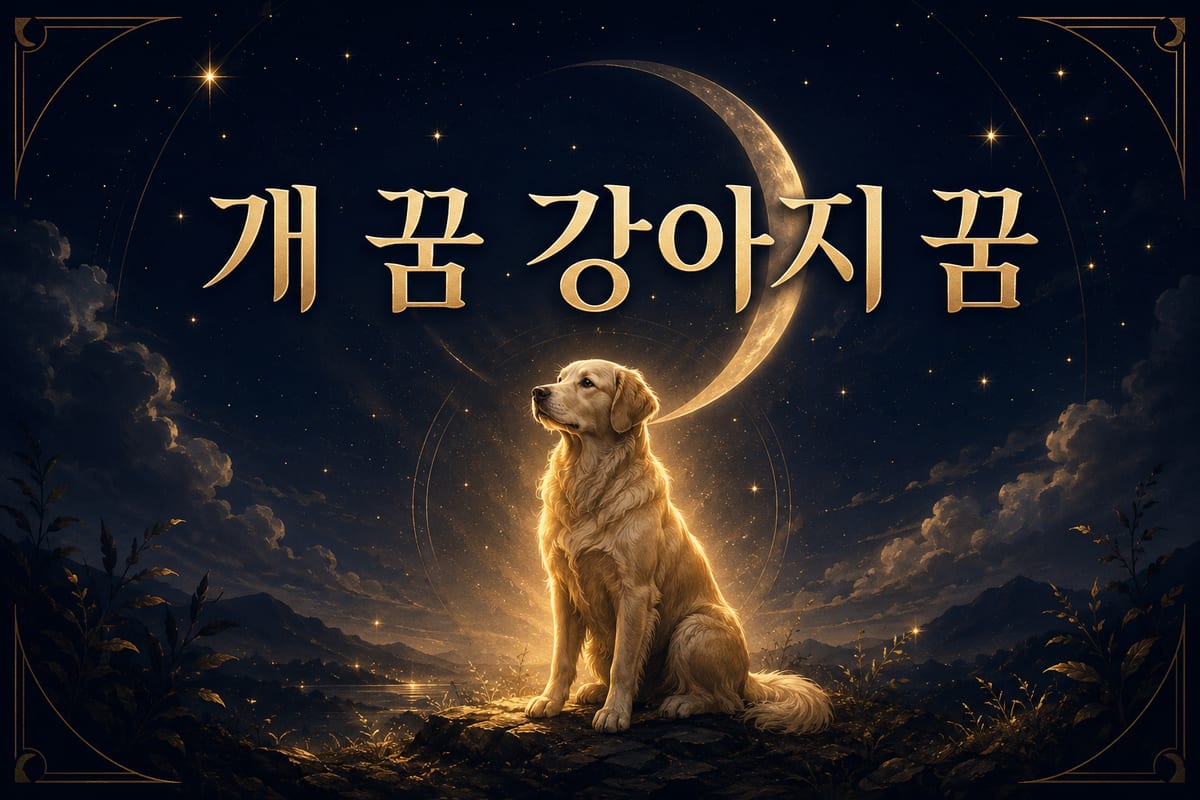 개 꿈 강아지 꿈 해몽 총정리 — 믿음과 서운함 사이