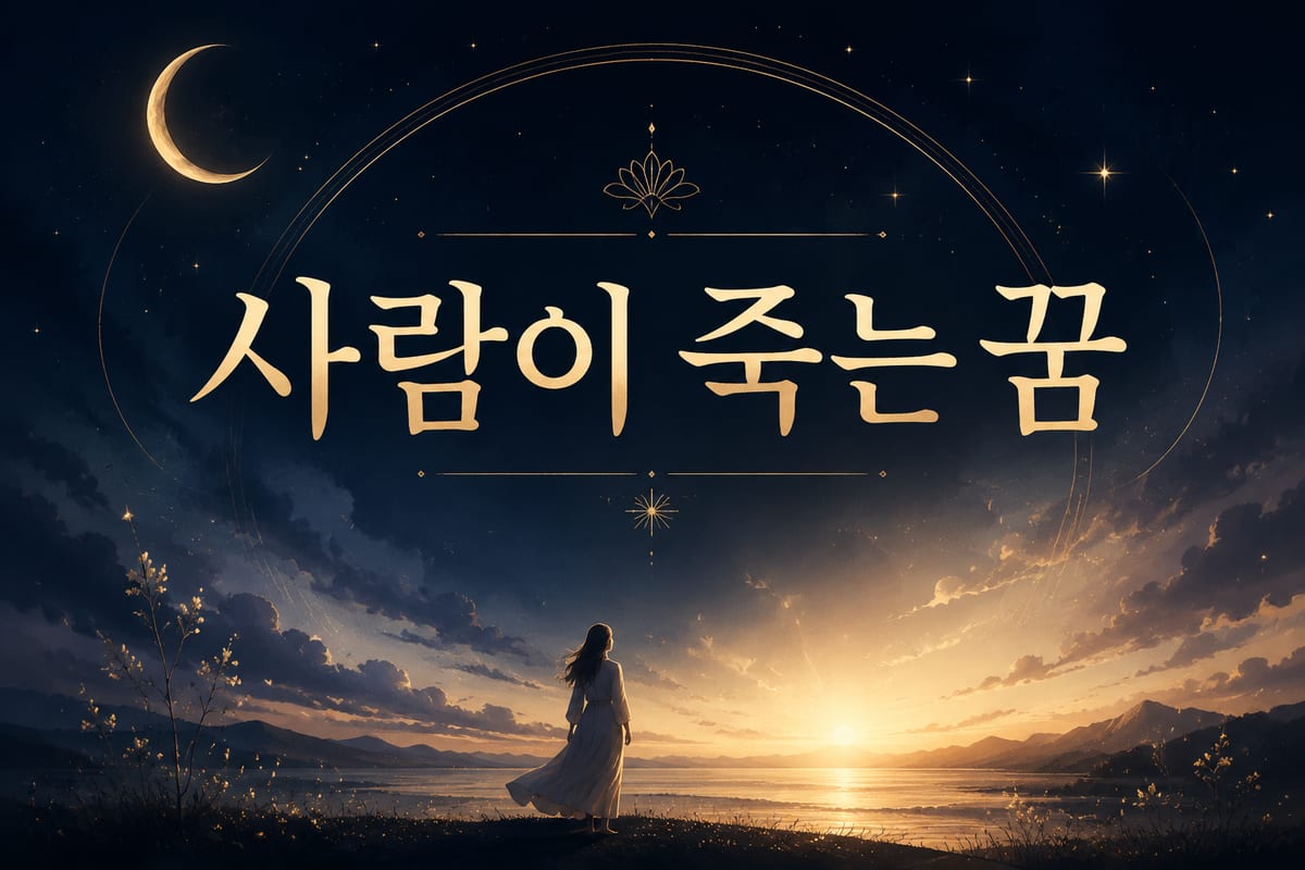 죽는 꿈 해몽 — 끝이 아니라 시작으로 읽는 이유