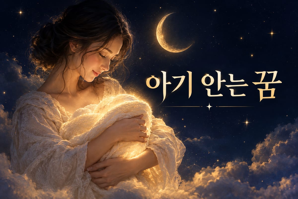 아기 안는 꿈 해몽 — 품에 무엇이 들어왔는지를 본다