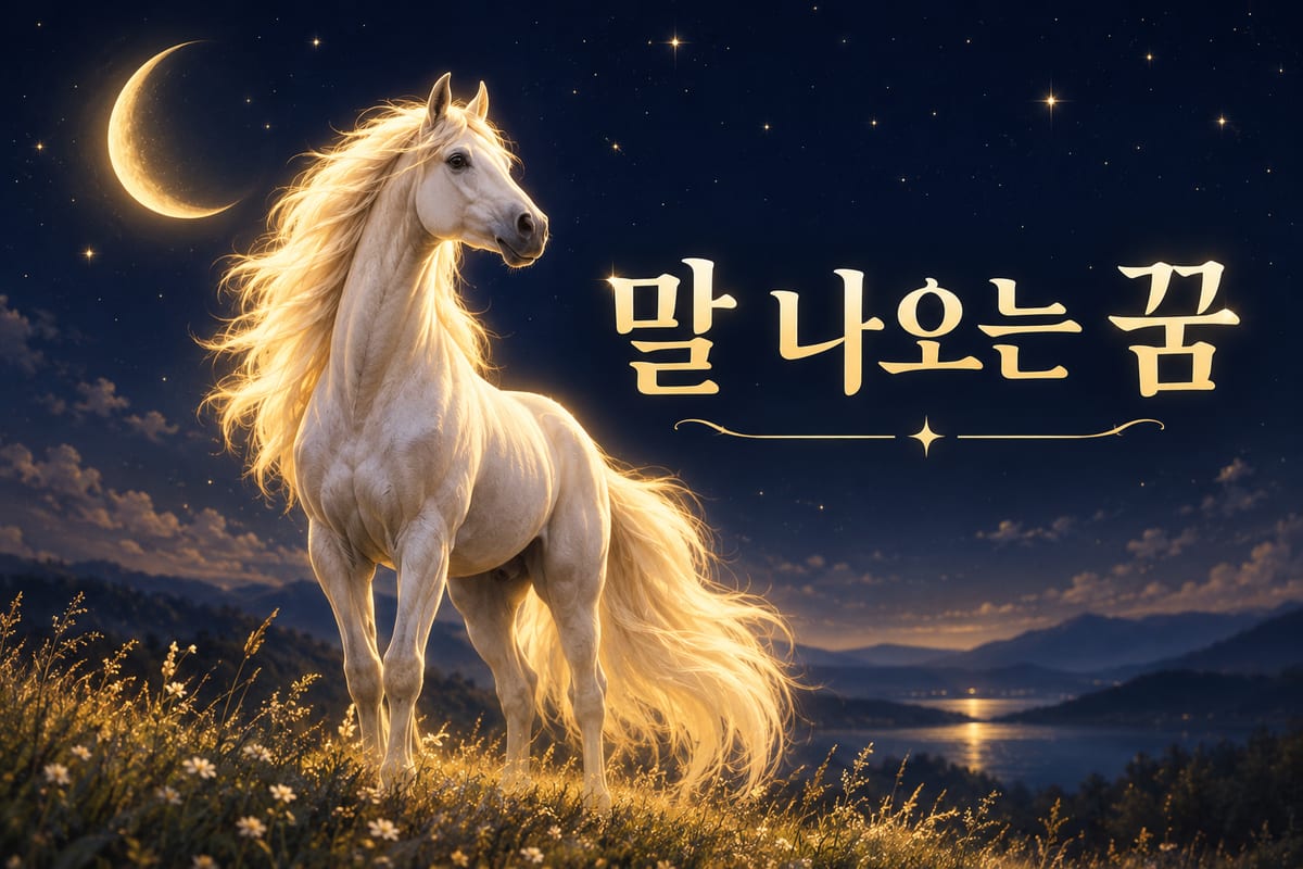 말 꿈 해몽 — 일 시키던 짐승들은 목록에 없다