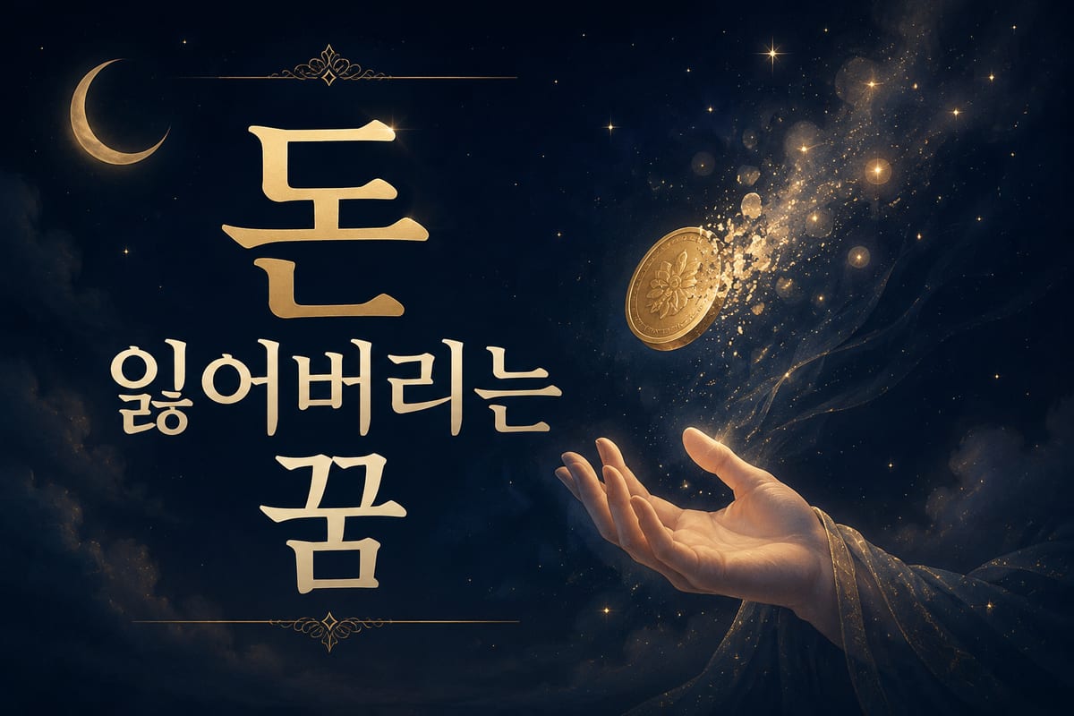 돈 잃어버리는 꿈 해몽 — 손실일까 근심의 해소일까