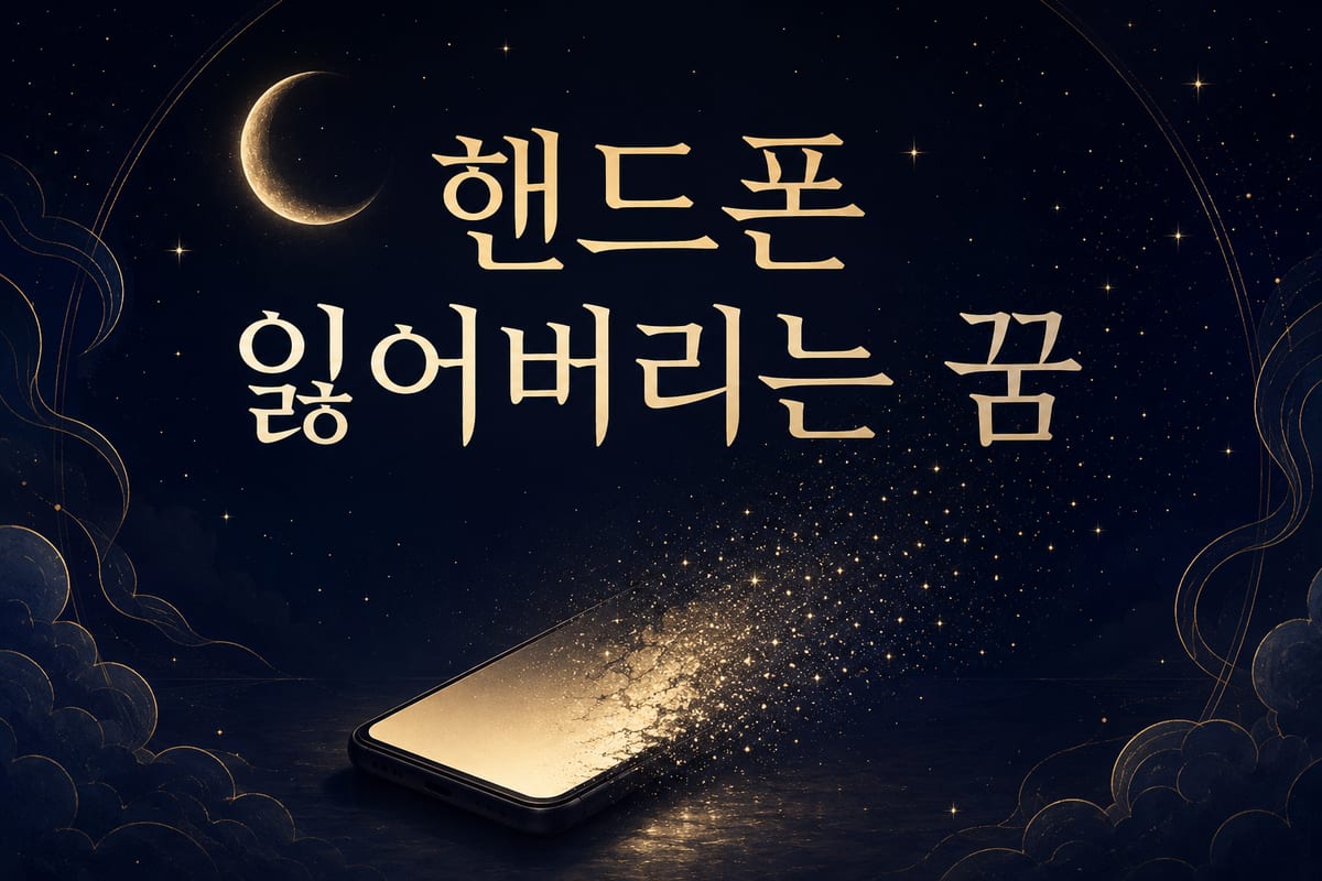 핸드폰 잃어버리는 꿈 해몽 — 끊긴 연결이 남긴 것