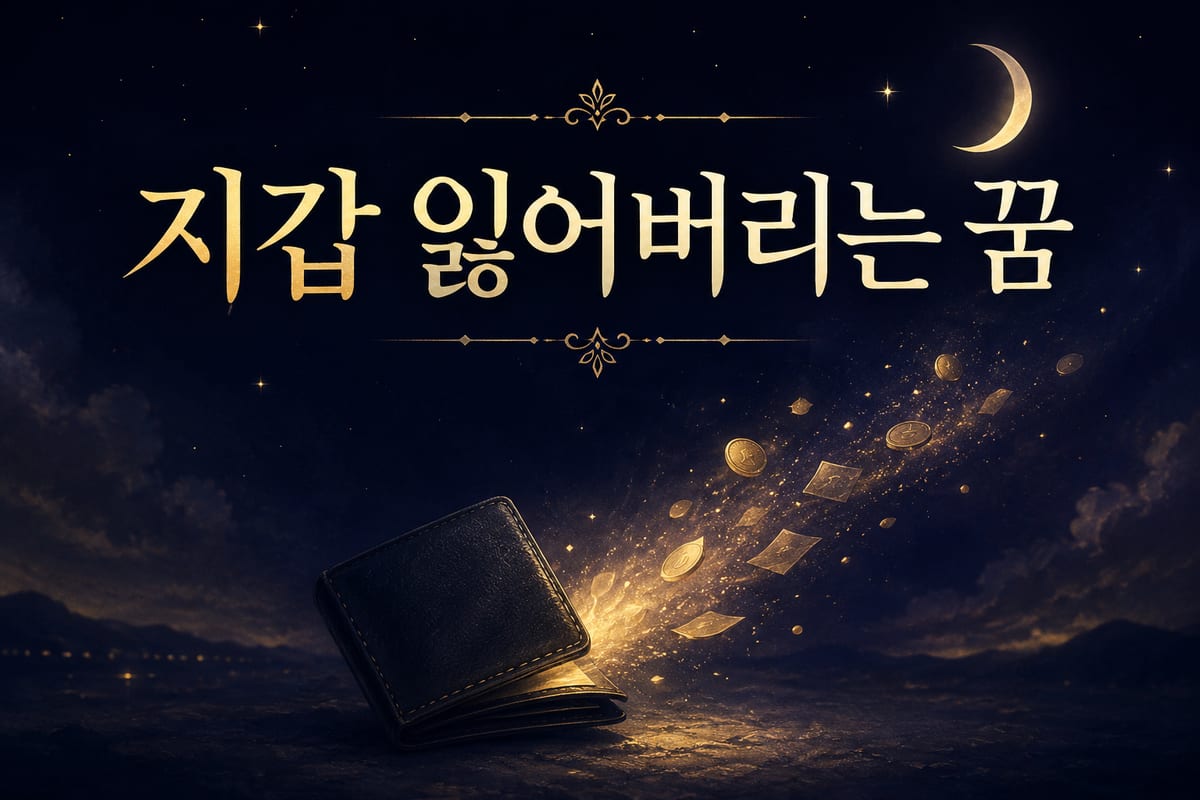 지갑 잃어버리는 꿈 해몽 — 재물 손실일까 근심 해소일까