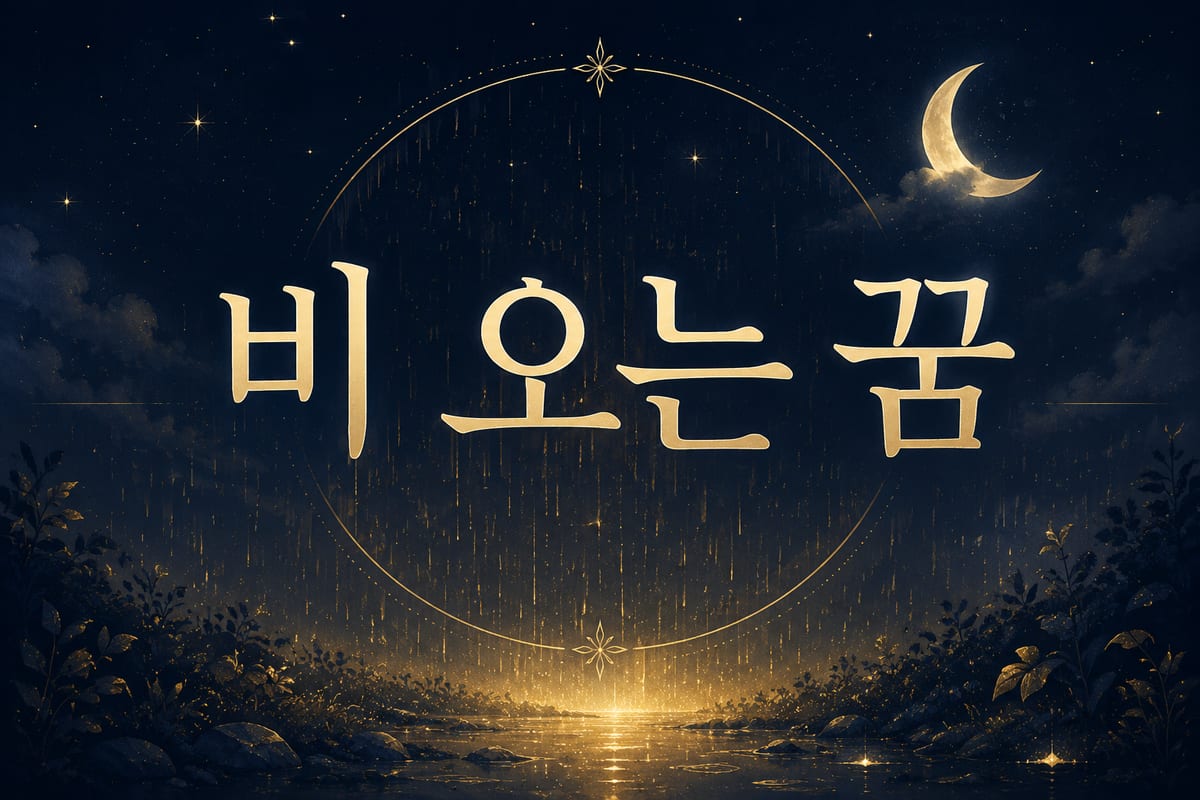 비 오는 꿈 해몽 — 반가운 단비일까 궂은비일까