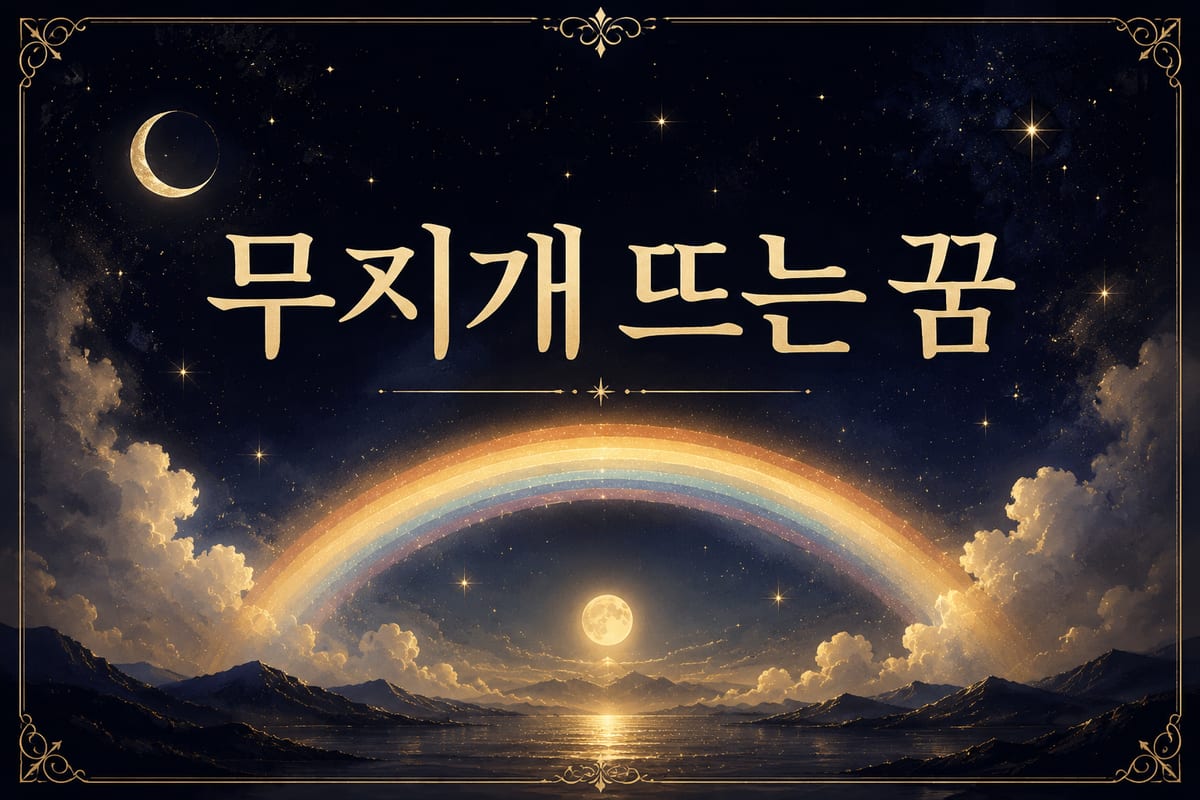 무지개 꿈 해몽 — 비 갠 뒤에 뜨는 것의 의미