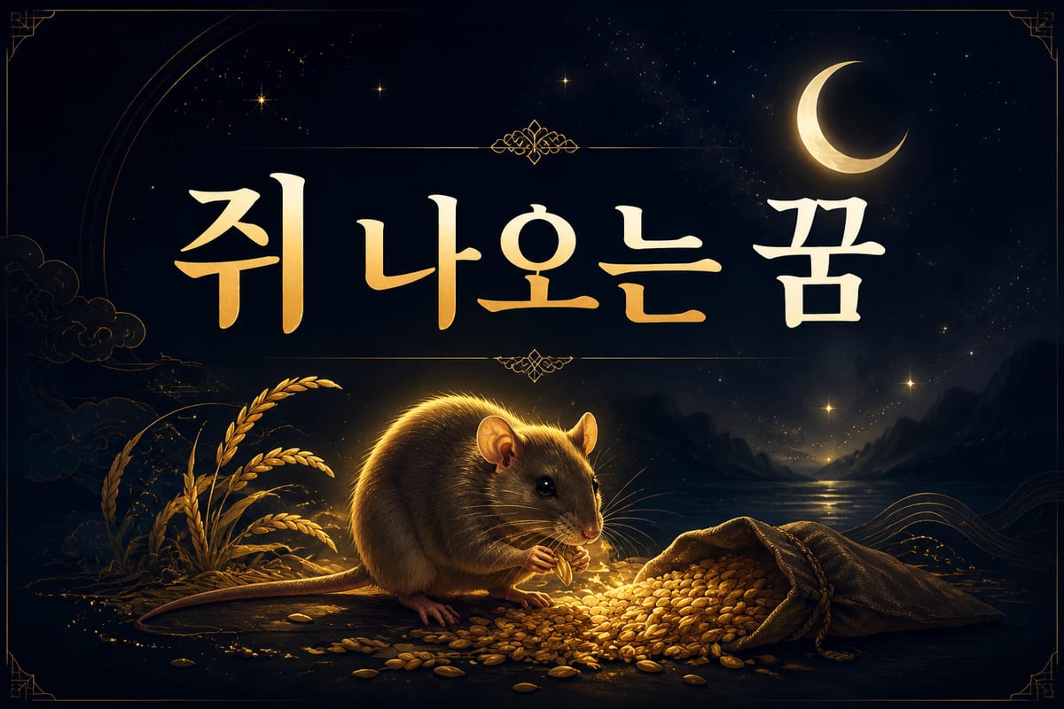 쥐 꿈 해몽 — 곳간의 재물일까 갉아먹는 걱정일까