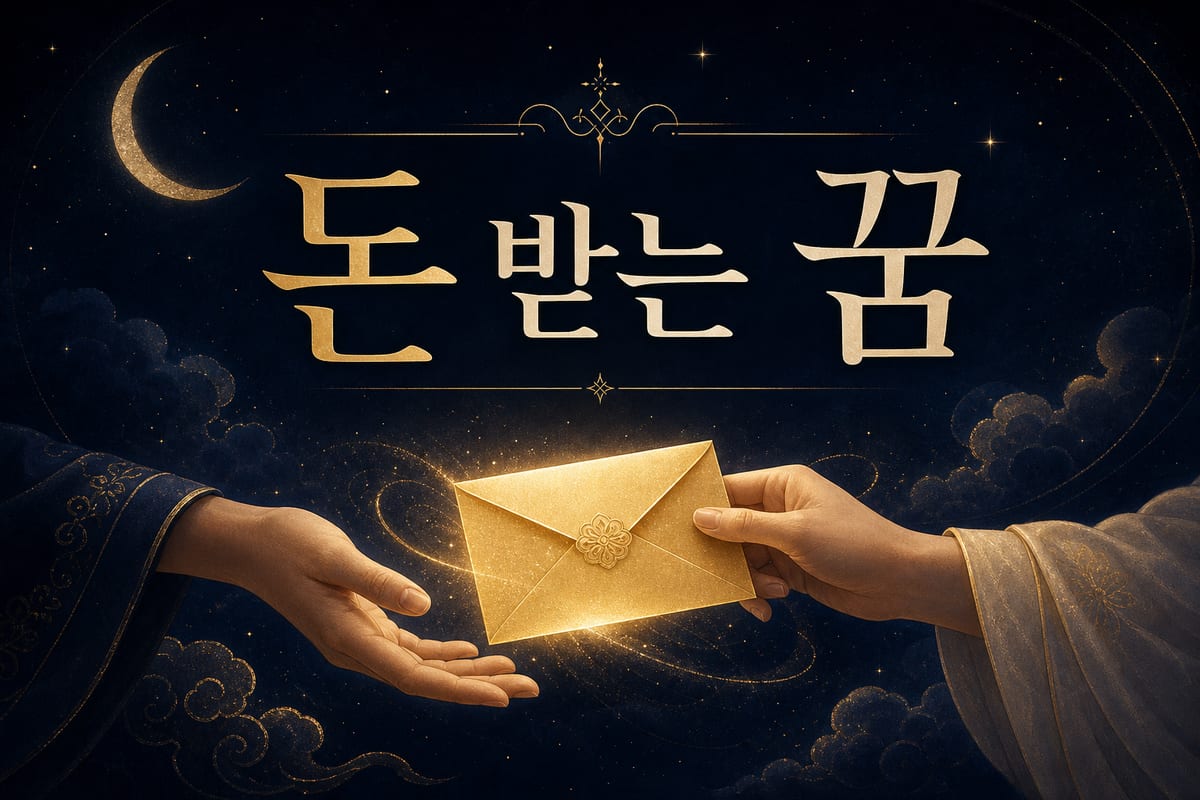 돈 받는 꿈 해몽 — 들어오는 재물일까 부담일까