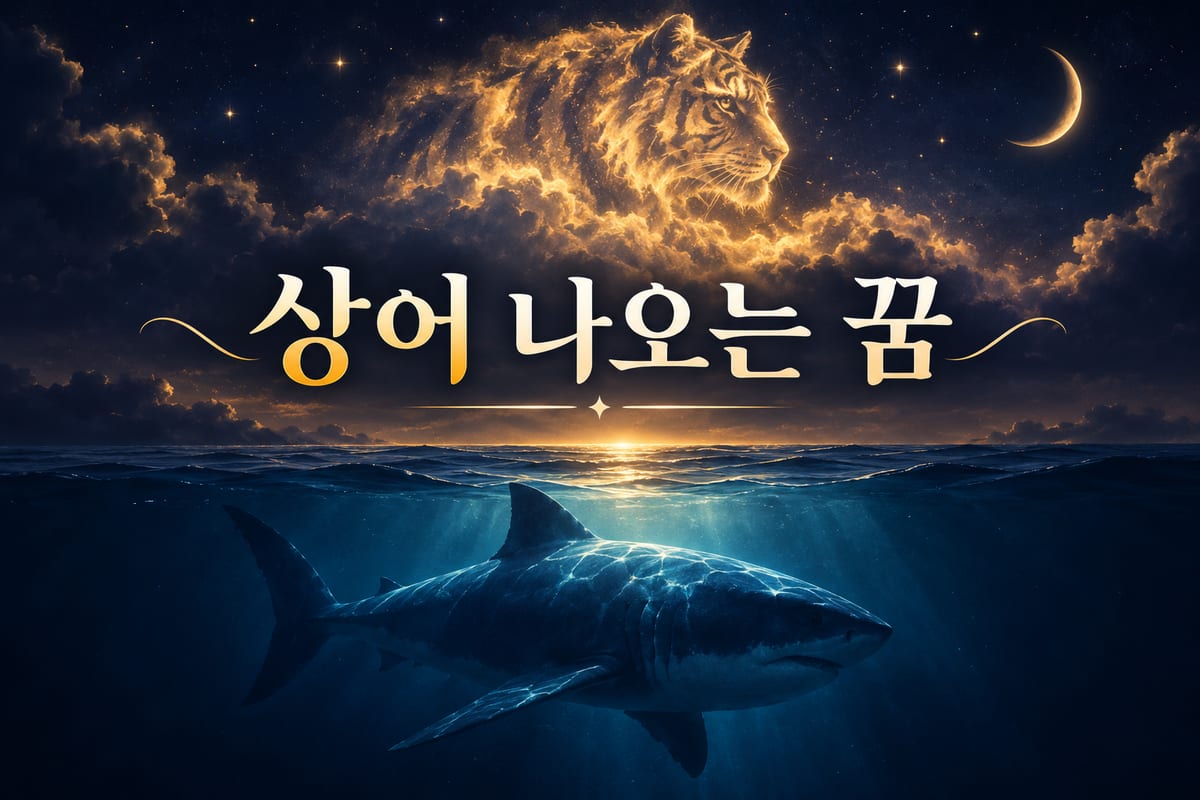 상어 꿈 해몽 — 상어가 변하여 호랑이가 된다는 기록