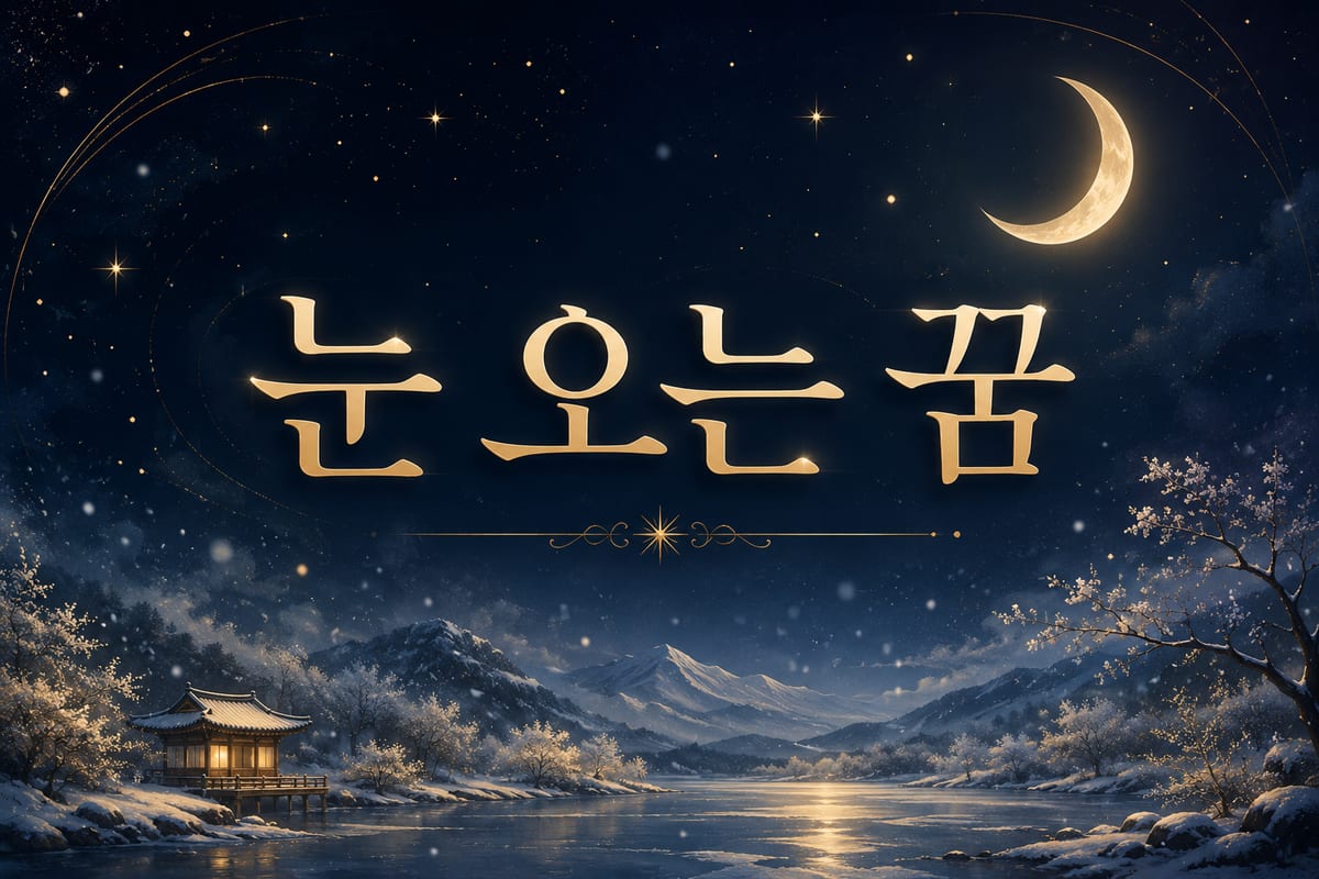 눈 오는 꿈 해몽 — 소복이 쌓이는 것과 녹는 것