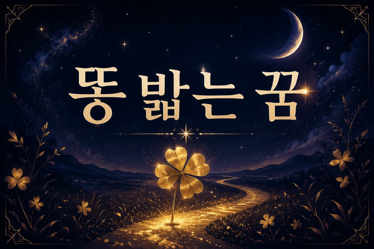똥 밟는 꿈 해몽 — 굴러온 행운일까 뜻밖의 불운일까