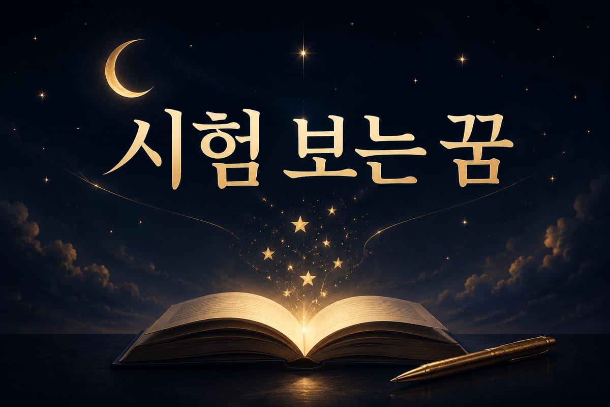 시험 보는 꿈 해몽 — 졸업했는데도 시험장에 서는 이유