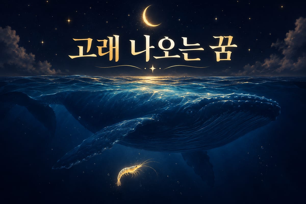 고래 꿈 해몽 — 해몽 목록에 바닷것이 없습니다